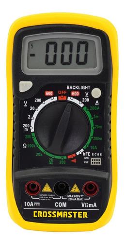 Imagen 1 de 4 de Multímetro Digital 200 - 600 V Crossmaster 9936586