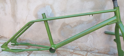 Conjunto Monark Acrobike Quadro, Garfo, Guidão, Mesinha Verde-musgo 19 (Usado)