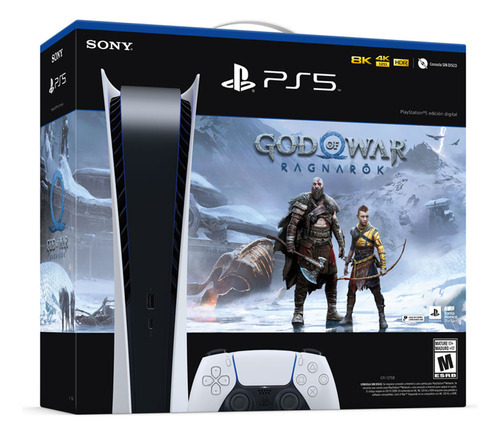 Consola Playstation 5 Digital 825gb+god Of War Ragnarök
