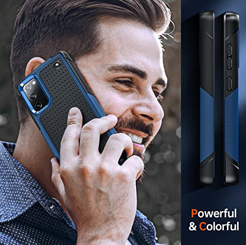 Funda Para Samsung Galaxy S20fe 5g Azul Doble Capa Pc Revers