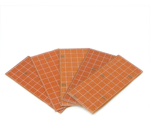 // 5 Piezas 6.5x14.5 Cm Veroboard Sin Cortar Pc Stripboard