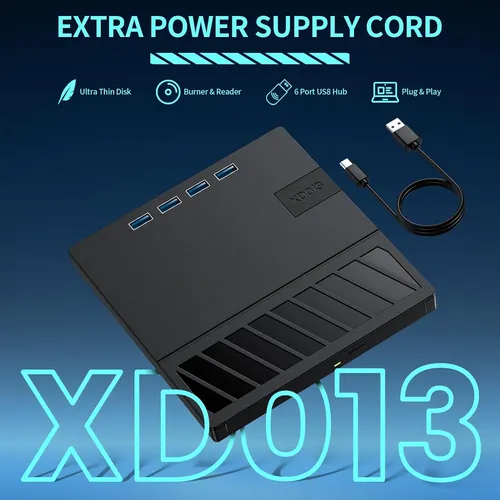 Reproductor Para Pc Appinessey, 7 En 1, Lector Sd/tfcd/dvd