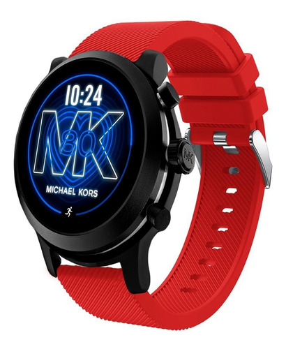 Correa Deportiva De Lujo Para Michael Kors Mk Go Rojo