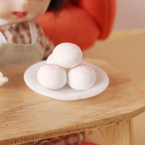 Casa De Muñecas De 4 Piezas, Postres Chinos, Casa De Fu
