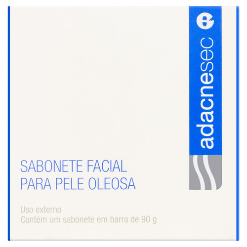 Sabonete Barra Facial Adacnesec Caixa 90g