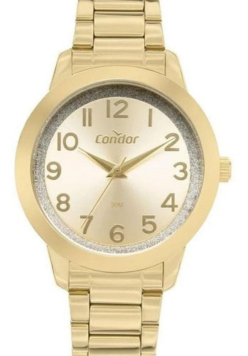 Relógio Feminino Condor Dourado Analógico Co2039bis4d