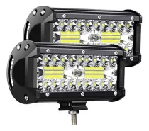 Comprar Par Barra Faros 40 Led 120w 7 Pulgadas Universa Aux Faros N