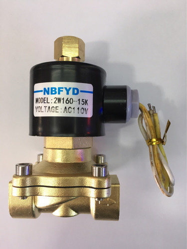 Válvula Solenoide Bronce 110vac 1/2 N.open Gas,aire,agua A69