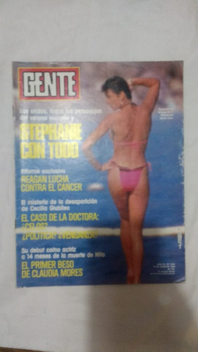 Revista Gente 1043 Maradona Playa Futbol 1985