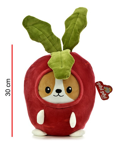 Peluche Animales Disfrazados De Verduras 30cm Phi Phi Toys