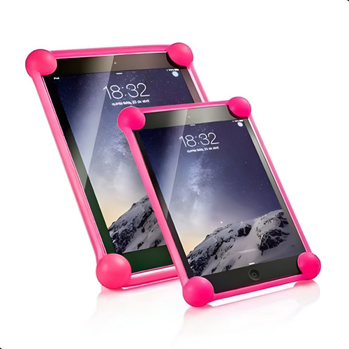 Capa Tablet 9 A 10 Polegadas Emborrachada Universal Silicone Cor Pink