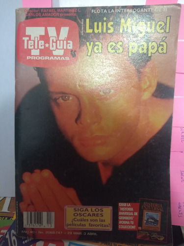 Luis Miguel, Maria Felix, Marcela Paez, Julia Robe Tele-guia (Usado)
