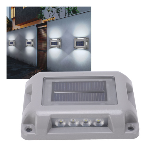 Lámpara Subterránea Impermeable Led Ip65 Con Luz Solar Blanc