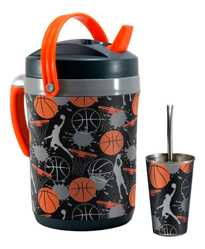 Set Terere Termo Vaso Bombilla, Basket Basketball