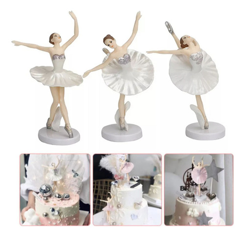 Decoración Para Magdalenas Con Figuras De Ballet, Bailarina,