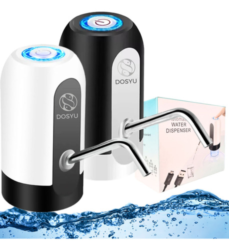 Dispensador De Agua Garrafón, Pack 2 Pzs Automático Botella Bomba De Agua Marca Dosyu