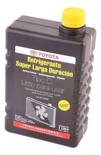 Liquido Refrigerante Toyota Hilux Corolla Etios Sw4 Rav4