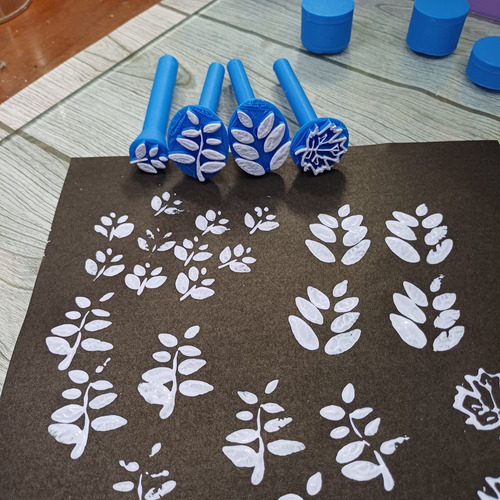 Kit Puntillismo Set Hojas