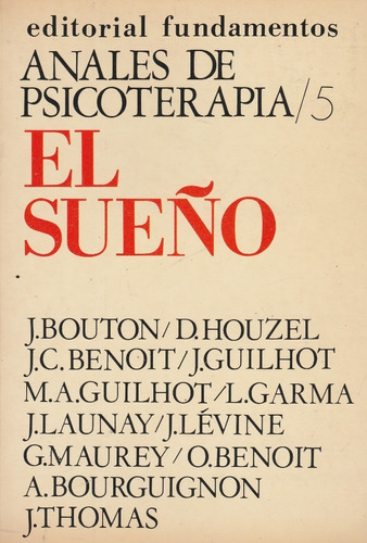 El Sueño Analisis De Psicoterapia J.boulton