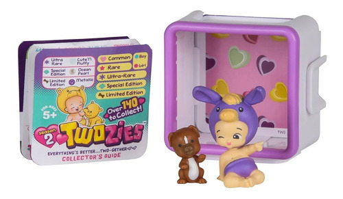 Twozies Cajita Figura Muñeco Sorpresa Con 1 Bebé + 1 Mascota