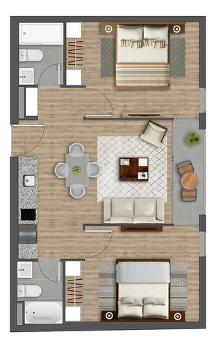 Sargento Aldea 582 - Departamento 2d2b(4c), Santiago