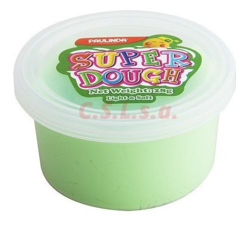 Masa Infantil Super Dough Pote 28g Amarilla Neon Latina 2676