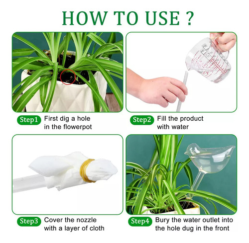 6 Pcs Gotero De Riego Automático Para Plantas En Maceta
