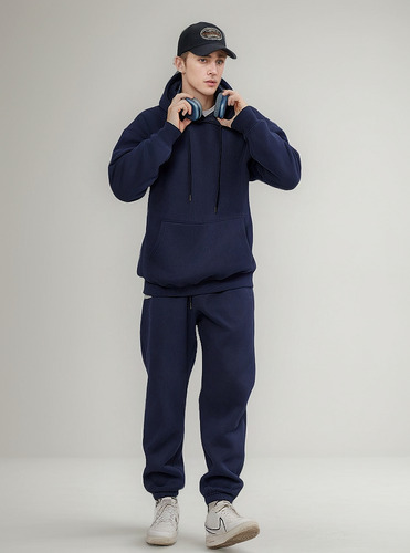 Conjunto De Sudadera Deportiva Con Capucha Y Pantalones Depo