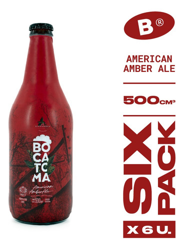 Cerveza Bocatoma American Amber Ale 500ml (pack X 6)