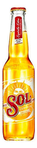 Cerveza Sol Porron 330ml Rubia Importada Mexico 01almacen