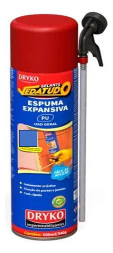Kit 10un Espuma Expansiva Grande 500ml Obras Uso Geral Dryko