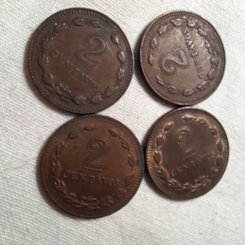 Moneda Argentina 2 Centavos 1939/45/46/ Y 1949 Ver Envío 