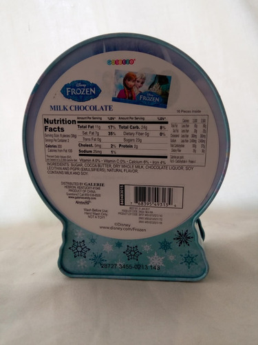 Caja Metálica Elsa Frozen Tipo Globo De Navidad (Usado)