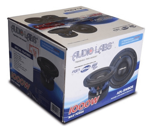 Subwoofer Open Show Audio Labs Adl-sw8os 700w Rms 8 Pulgadas Negro