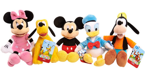 Paquete De 5 Peluche Disney Mickey Mouse Clubhouse, 20 Cm