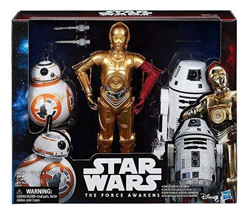 Star Wars The Force Awakens Droid Pack C-3po Bb-8 y Ro-4lo.