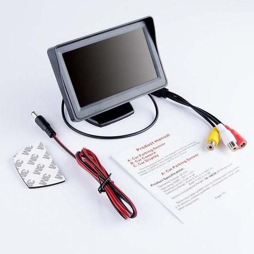 Monitor Lcd Color Tft 4.3 Pulgadas Retrovisor Retroceso Auto