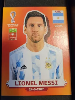 Figurita Panini Lionel Messi Qatar 2022