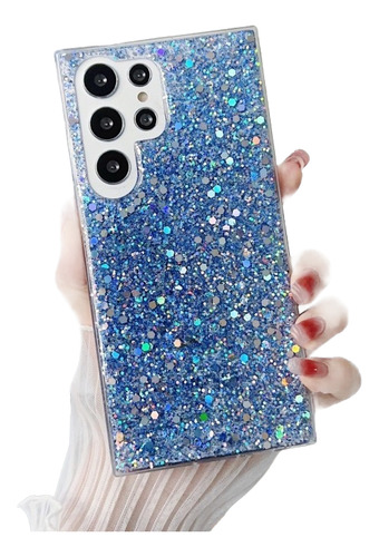 Funda Tpu Brillo Para Samsung S24/s24 Fe/s24 Plus/ultra Azul Samsung S24 Ultra