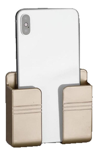 Imagen 4 de 7 de 3 Porta Celular Con Apertura Para Carga Pared Con Adhesivo