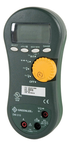 Greenlee Dm-310 Averaging Multímetro Digital, 1000-volt 10 A