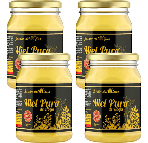 Pack 4 Kg. Miel Pura De Abeja, Flora Nativa - Llanquihue