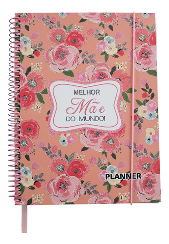 Planner Personalizado Dia Das Mães Rosa Feminino 80 Páginas