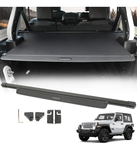 Cubierta De Carga Compatible Con Jeep Wrangler Jl 2018-2024 