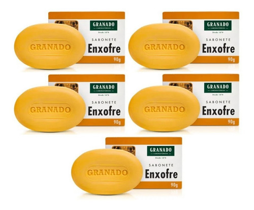 Sabonete Antisséptico Granado De Enxofre 90g Kit 5 Unid