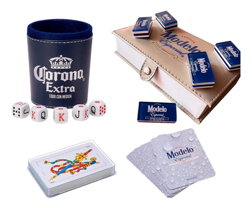 Domino Modelo Especial Baraja Española Cubilete Corona Extra