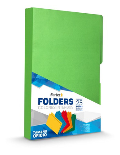 Folder Fortec Ff-1465 Tamaño Oficio  Paquete Con 25 Piezas