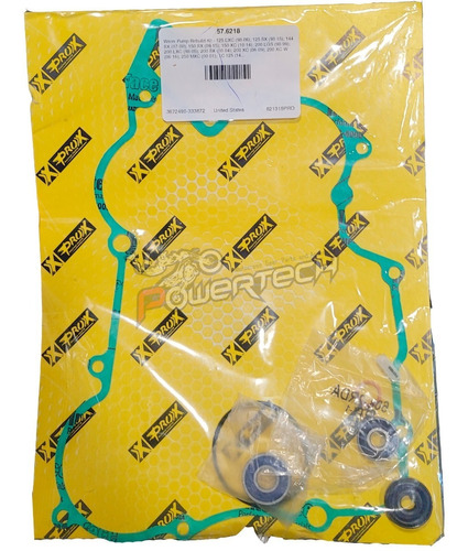 Kit Rep Reten Juntas Bomba Agua Prox Ktm Exc 125 200 98 -16