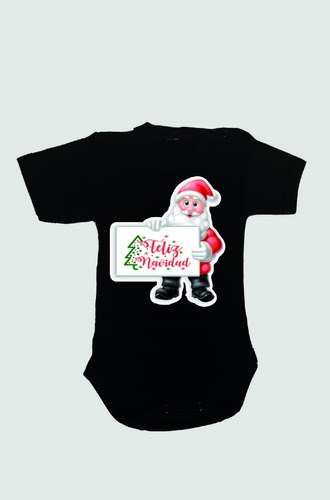 Body-pilucho Manga Corta Modelo Navidad Santa Claus