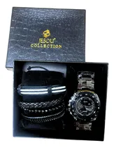 Comprar Pack Caballero De Reloj Pulsera Y Juego De Pulseras E-065 Ub